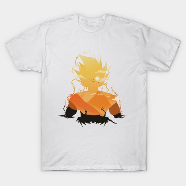 Anime silhouette character T-Shirt by FourSyn